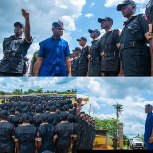 The passing out parade of 1,472 members of the Corps, who were trained by the Nigerian Army.
