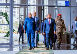 VP Shettima, left, in Ethiopia