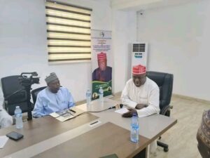 AVM Ibrahim Umar and the Regional President of NASWDEN