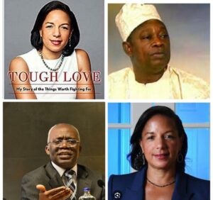 Clockwise-from-top-left-Susan-Rcices-book-MKO-Abiola-Susan-Rice-and-Femi-Falana