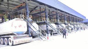 Dangote Refinery's loading gantry