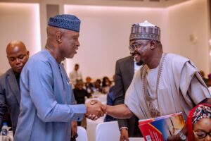 Ekiti State Governor, Mr Biodun Oyebanji , and the Managing Director of the Rural Electrification Agency, Abba Aliyu