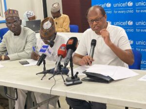 Farah and other officials during the media dialogue