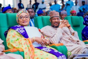 Governor Dikko Radda and Minister of Women Affairs, Hajiya Imaan Suleiman-Ibrahim