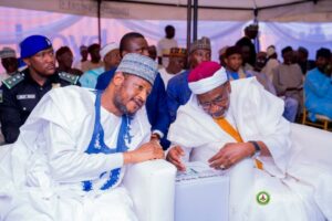 Governor Radda and Ambassador Rufai during the commissioning