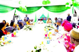 Governor Uba Sani, Senator Alkali and other officials at a meeting