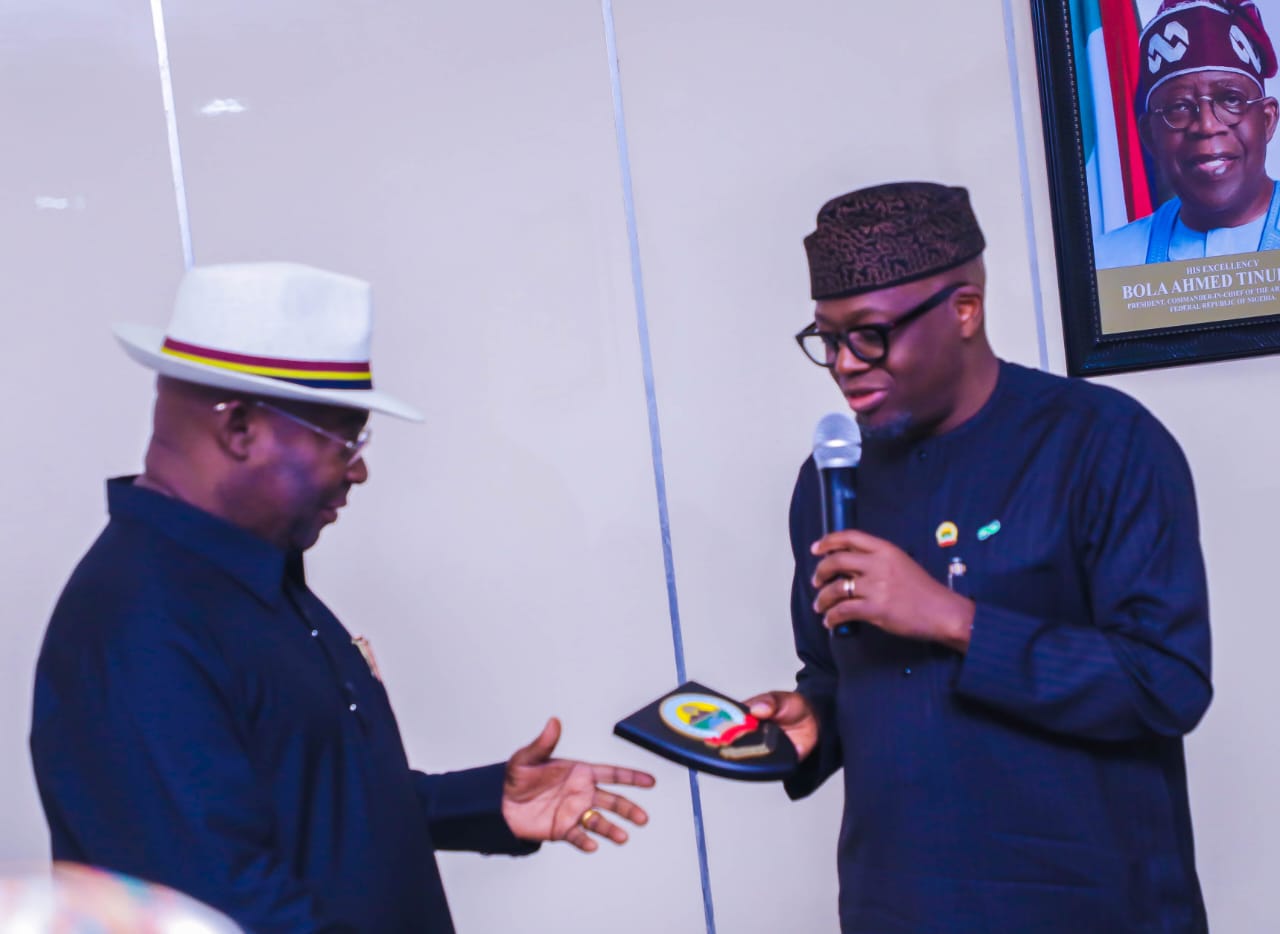 Mr Niyi Adebayo who represented Governor Oyebanji and Amb. Desmond Akawor