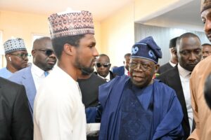 President Bola Tinubu and Yusuf, Buhari's son