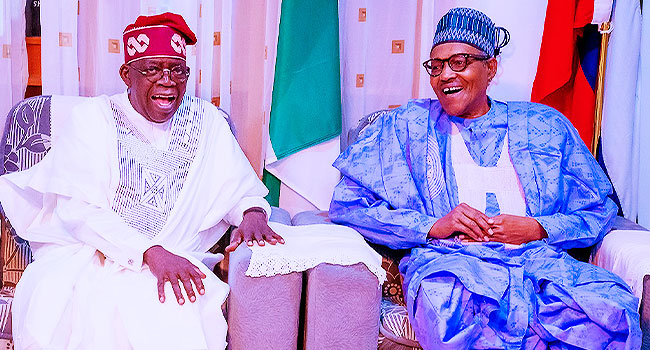President BolaTinubu and his late predecessor, Muhammadu Buhari