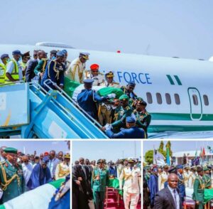 President Tinubu receives Buihari's remains