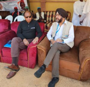 Rahama and another UNICEF official during the event