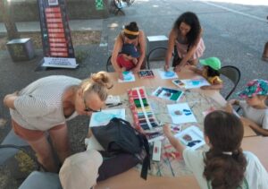 Cultural Exchange Painting workshop at the ongoing WSICE2025 in Collaboration with Festival O’Ley organised by Nigeria/French season Artist Segun Ola in France