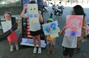 Cultural Exchange Painting workshop at the ongoing WSICE2025 in Collaboration with Festival O’Ley organised by Nigeria/French season Artist Segun Ola in France