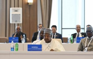 Senator Bagudu in Khankhendi, Azerbaijan