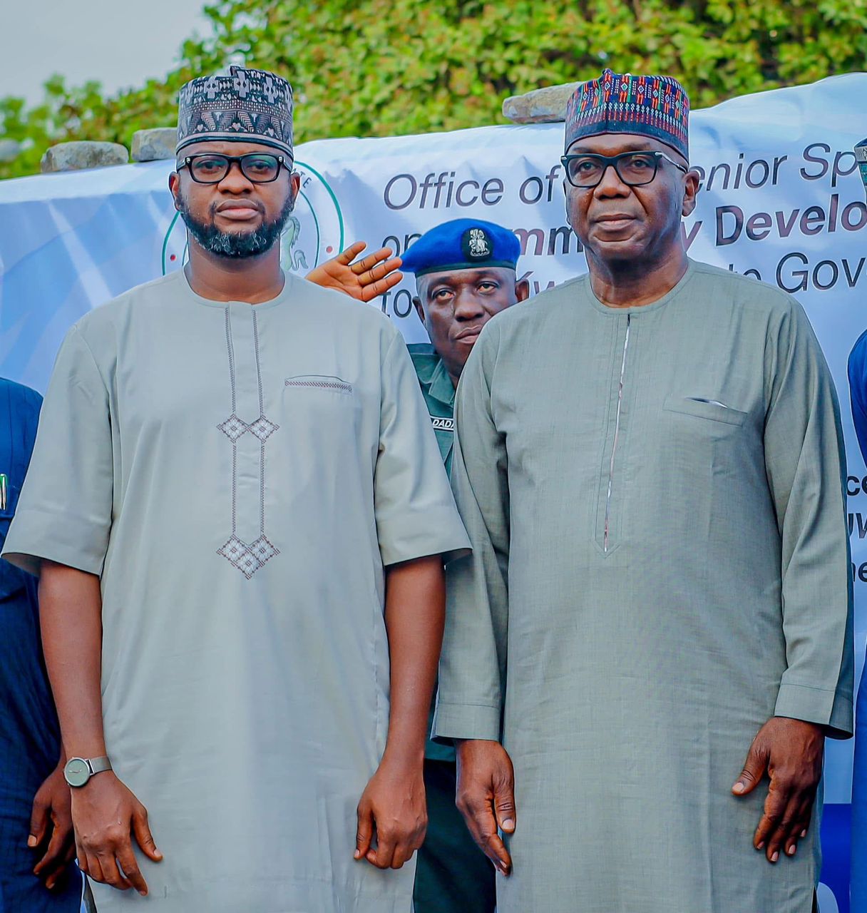 Commissioner for Education and Human Capital Development, Dr. Lawal Olohungbebe and The Governor of Kwara State H.E AbdulRahman AbdulRazaq