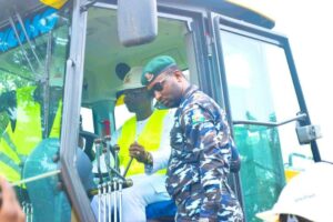 Governor Sule flagging off the construction of the 24.5 kilometres Wambai-Waiye-Dengi-Alizaga road at the Wambai axis