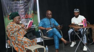 L-R, Dr Bunmi Oyinsan, Jahman Anikulapo, Qudus Onikeku