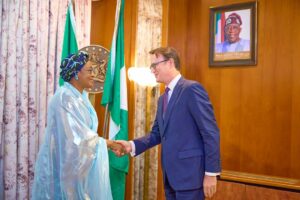 First Lady , Senator Oluremi Tinubu, and the British High Commissioner, Richard Montgomery