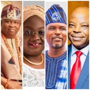Noimot Salako-Oyedele, Senator Olamilekan Adeola, Senator Suhaib Salisu, Rt. Hon. Dimeji Bankole, Ambassador Sarafadeen Tunji Isola