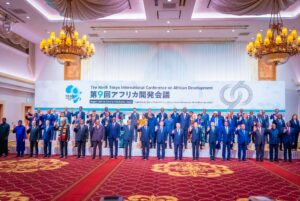 President Bola Tinubu, second left, frorow, and other world leaders in Tokyo, Japan