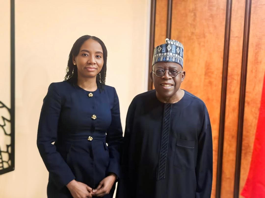 President Tinubu and Ms. Omolola Oloworaran, the Director General of the National Pension Commission (PenCom).