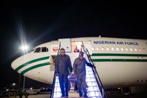 President Tinubu lands in Brazil