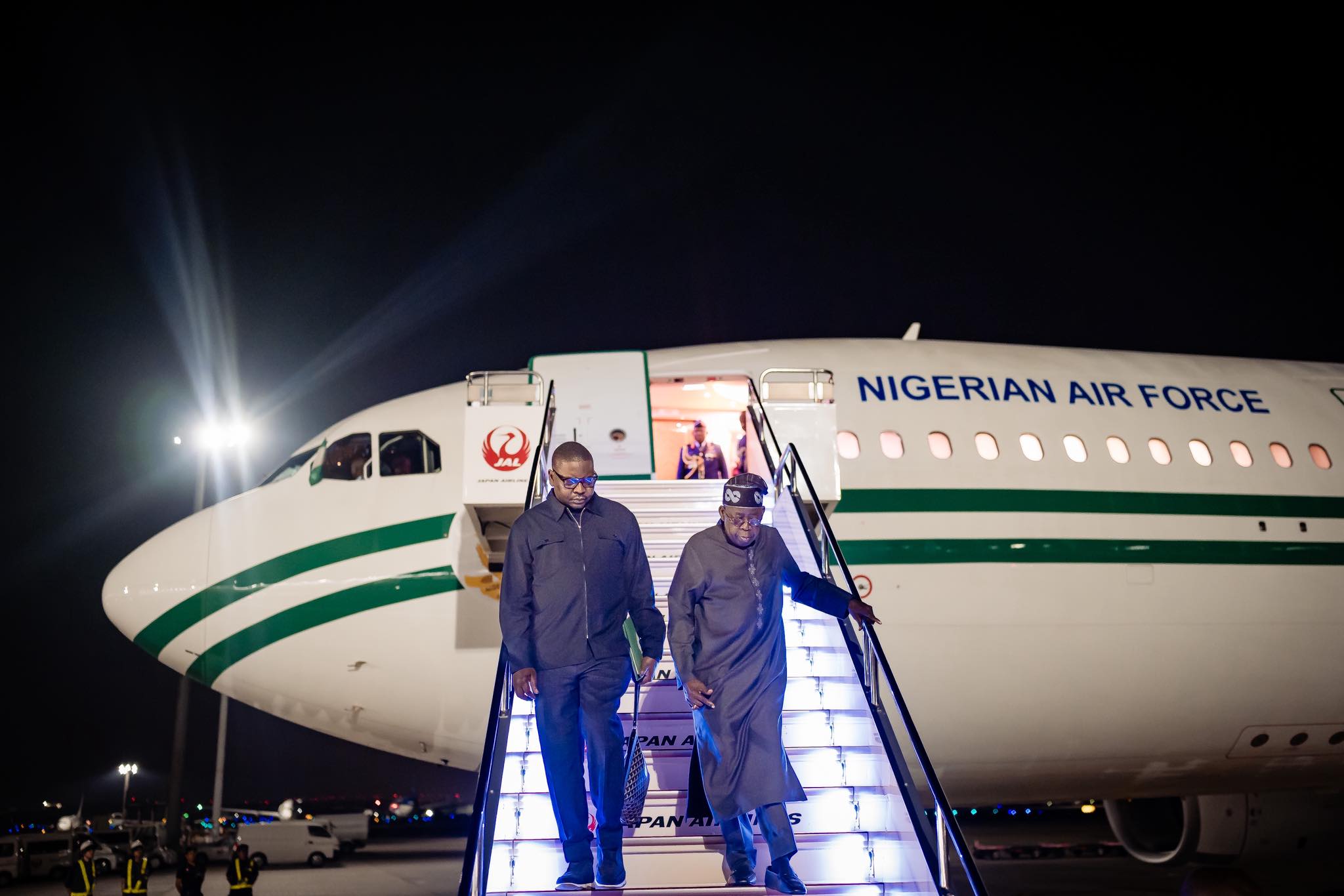 President Tinubu lands in Brazil