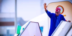 President Tinubu travelling