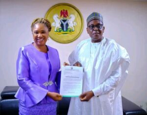 Prof Idia Nibukun Ize-Iyamu as the new Chief Medical Director of the University of Benin Teaching Hospital (UBTH).