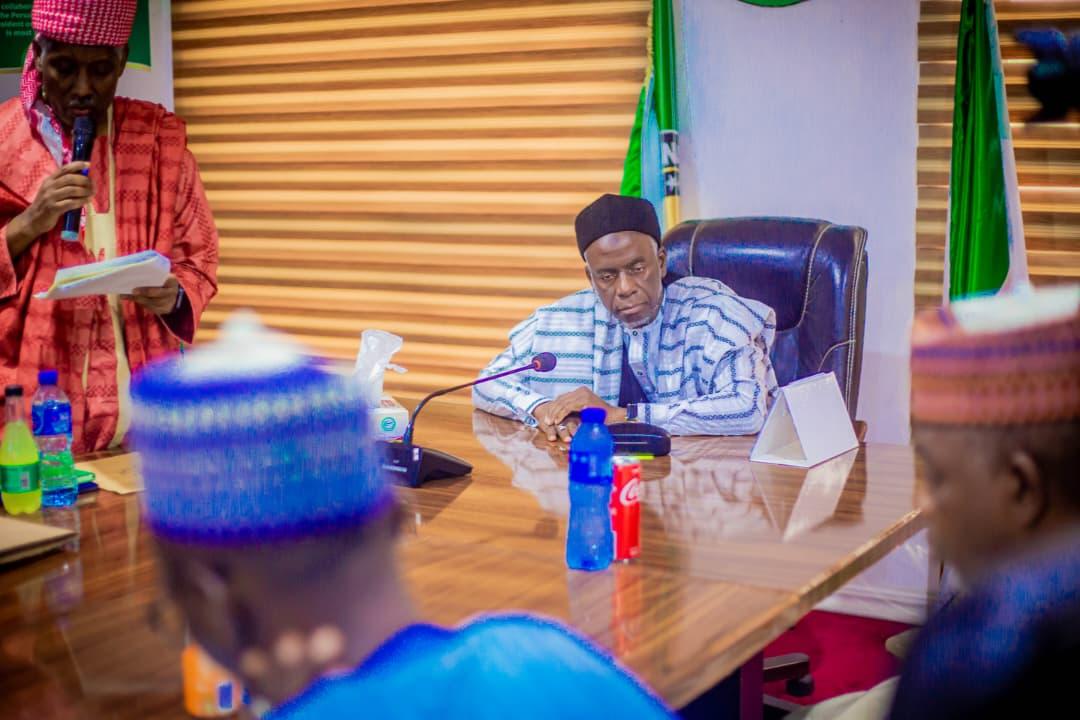 The Deputy Governor, Mallam Faruq Lawal Jobe, during the meeting