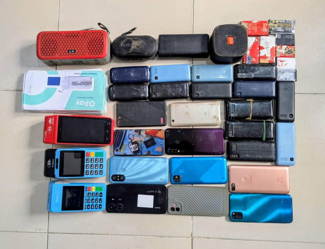 The recovered stolen items