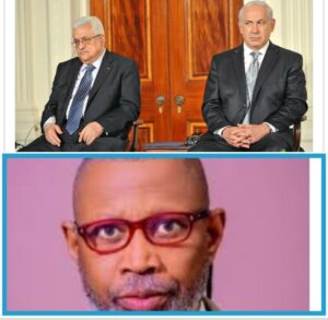 Top photo, Mahmoud Abbas and Benjamin Netanyahu, Bottom photo, Professor Femi Mimiko