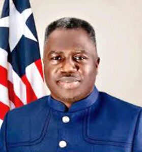 Vice President Jeremiah Koung. Promoting investments into the Liberian economy