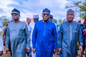 From right, Governor Oyebanji, former Governors Fayemi and Adebayo of Ekiti