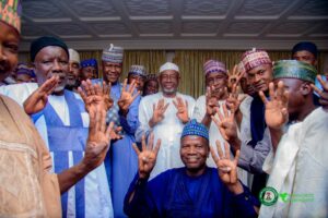 Governor Namadi and Jigawa APC leaders during the visit