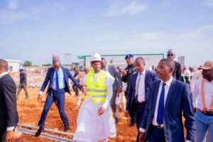 Governor Radda and others during the inspection