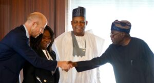 President Bola Ahmed Tinubu and Francia Márquez. In the middle is VP Shettima