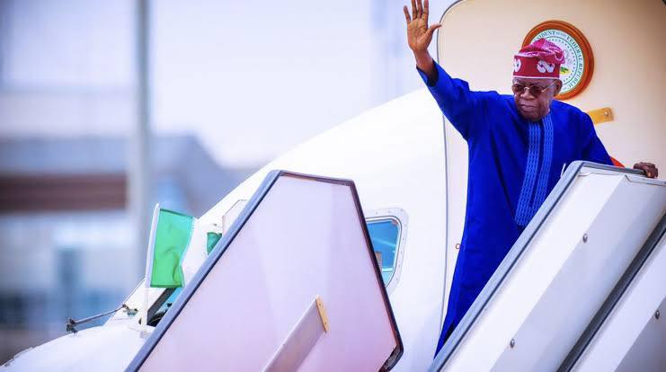 Tinubu Departs Abuja for Aqaba Process Meeting on Counter Terrorism in Rome