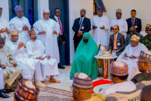President Tinubu, Governor Radda and Yusuf Buhari during the visit