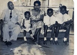 Akinwunmi Rhodes-Vivour and his family