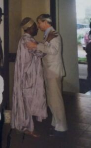 Nigerian High Commissioner to Sierra Leone, Amb MC Abubakar with Amb Peter Penfold, the British High Commissioner