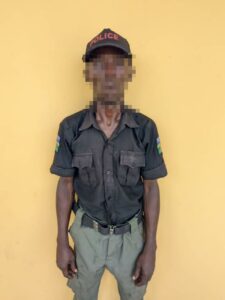 The fake police officer, Nasiru Shitu