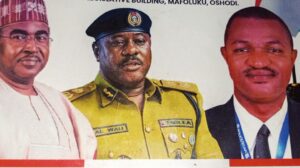 L-R: Brig. Gen Buba Marwa, CN Abubakar Liman Wali, Amb. mayor Eniola Adam