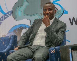 Guest speaker, Ekuma Eze (Rite Foods) at Felabration Symposium Water No Get Enemy, held on Monday 13 October, 2025 at NECA Hall Alausa, Ikeja, Lagos.