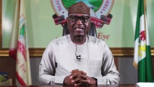 Governor Biodun Oyebanji during a statewide broadcast