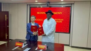 Governor Diri and President of the CCECC, Mr. Chen Sichang2