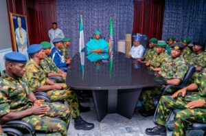 Governor Radda and the young Army officers