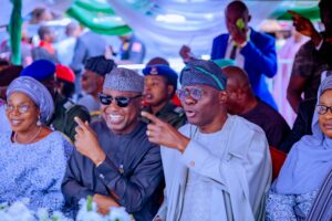 Governors Oyebanji, second left and Sanwo-Olu