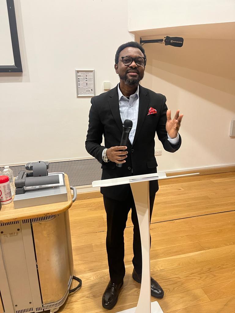 Muyiwa Ayojimi speaking at CMLR Conference, hosted by Bournemouth University, UK