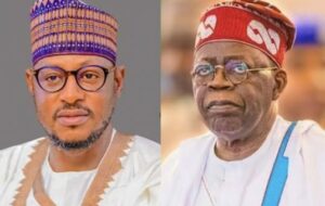 President Bola Tinubu, right, and Gernor Dikko Umaru Radda,